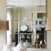 Композиция из зеркальных элементов зеркала 4мм с фацетом 15мм. От 5800 рублей/кв.м.