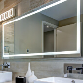 Зеркало 600*2000мм подвесное с контурной лицевой подсветкой по периметру. От 14200 рублей/шт.