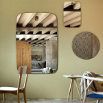 Зеркало фигурное с полировкой. От 1500 рублей/шт