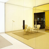 Панели из золотого зеркала 1000*2400мм с полировкой. 9800 рублей/шт.